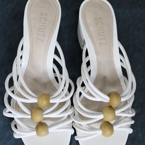 Schutz Roanna Beaded Sandal Size 7.5 - Picture 2 of 14